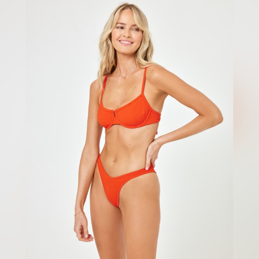 Ribbed Lspace Underwire Bikini - MEDIUM